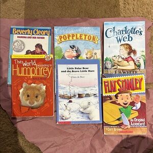Scholastic Kids Book Lot - Red, Blue, Yellow, Orange, White Covers